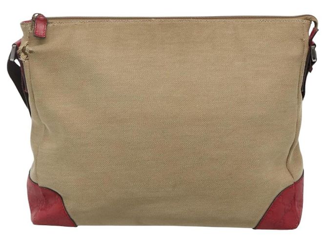 Borsa a Spalla Guccissima in Tela Beige 257301 Auth ep8622 - vista 2