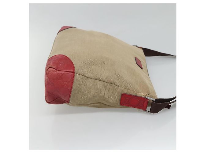 Borsa a Spalla Guccissima in Tela Beige 257301 Auth ep8622 - vista 3