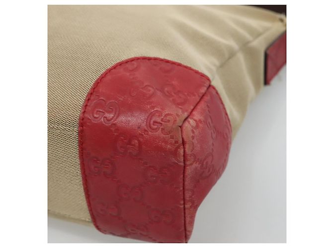 Borsa a Spalla Guccissima in Tela Beige 257301 Auth ep8622 - vista 8