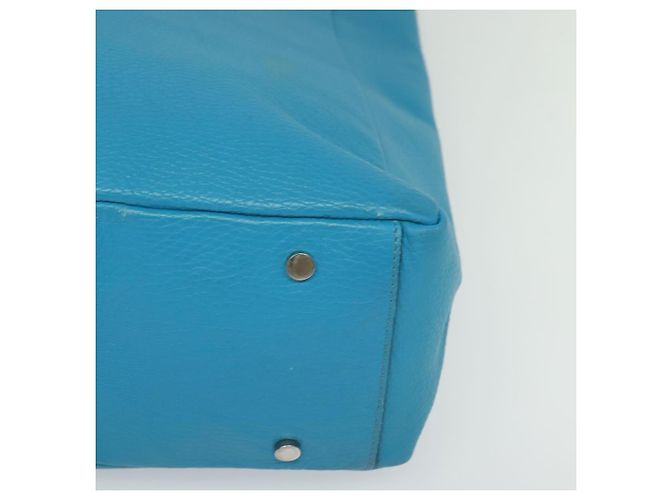 Borsa tote in pelle blu argento Auth bs24752 di BURBERRY - vista 15