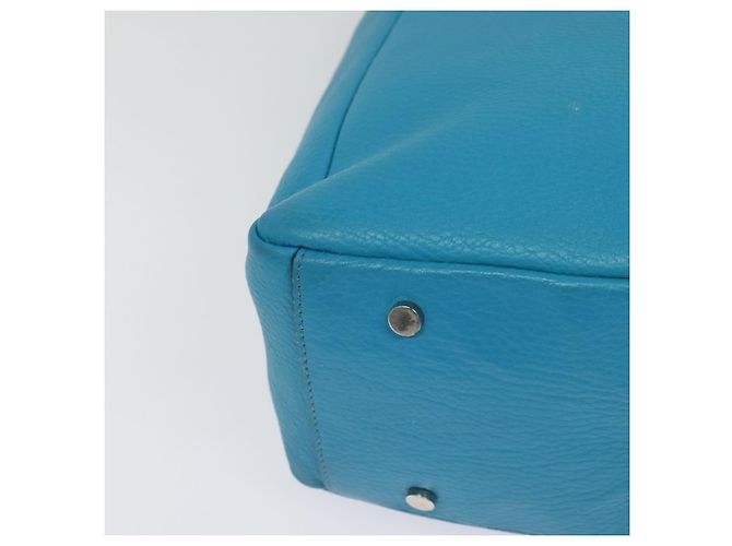 Borsa tote in pelle blu argento Auth bs24752 di BURBERRY - vista 16