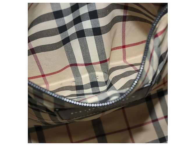 Borsa tote in pelle blu argento Auth bs24752 di BURBERRY - vista 21