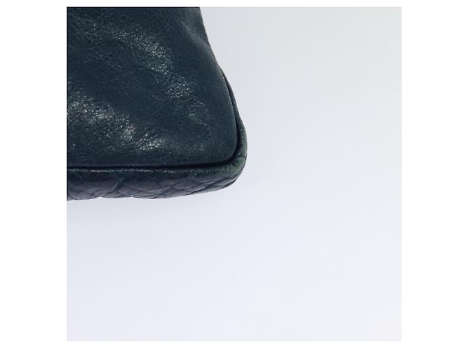 Borsa a spalla piatta classica in pelle blu BALENCIAGA Auth bs24746 - vista 16