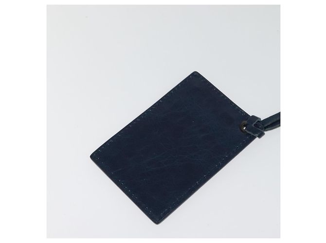 Borsa a spalla piatta classica in pelle blu BALENCIAGA Auth bs24746 - vista 21