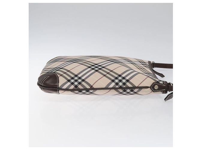 Borsa a spalla Burberry Nova Check Blue Label in tela beige Auth 119982 - vista 3
