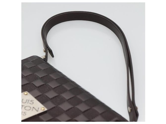 LOUIS VUITTON Borsa a Spalla Cabaret Damier Vernis Nera M92124 LV Auth 120070 Nero - vista 14