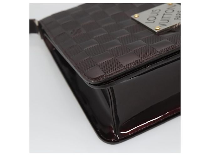 LOUIS VUITTON Borsa a Spalla Cabaret Damier Vernis Nera M92124 LV Auth 120070 Nero - vista 15