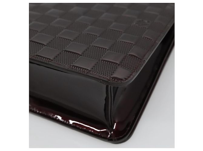 LOUIS VUITTON Borsa a Spalla Cabaret Damier Vernis Nera M92124 LV Auth 120070 Nero - vista 16