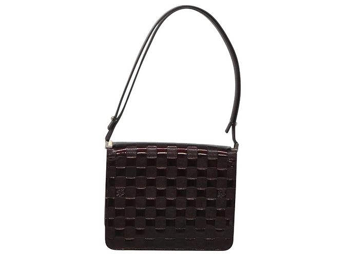 LOUIS VUITTON Borsa a Spalla Cabaret Damier Vernis Nera M92124 LV Auth 120070 Nero - vista 2