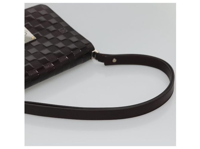 LOUIS VUITTON Borsa a Spalla Cabaret Damier Vernis Nera M92124 LV Auth 120070 Nero - vista 7