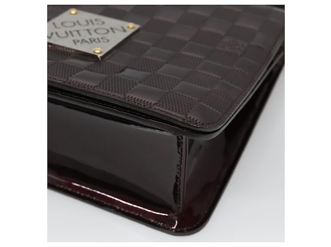 LOUIS VUITTON Borsa a Spalla Cabaret Damier Vernis Nera M92124 LV Auth 120070 Nero - vista 8