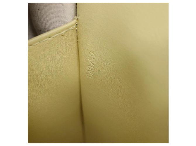 LOUIS VUITTON Borsa Tote Columbus Monogram Vernis Giallo Lime M91047 Auth th5893 D'oro - vista 12