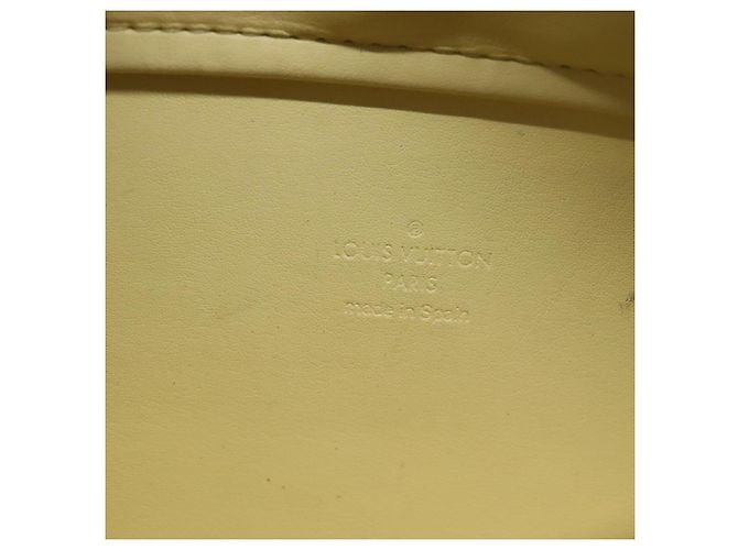 LOUIS VUITTON Borsa Tote Columbus Monogram Vernis Giallo Lime M91047 Auth th5893 D'oro - vista 18