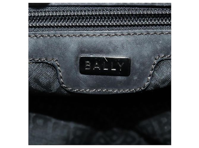 Borsa BALLY in nylon 2 vie nera argento Auth ti2995 Nero - vista 11