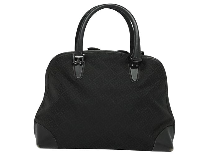 Borsa BALLY in nylon 2 vie nera argento Auth ti2995 Nero - vista 13