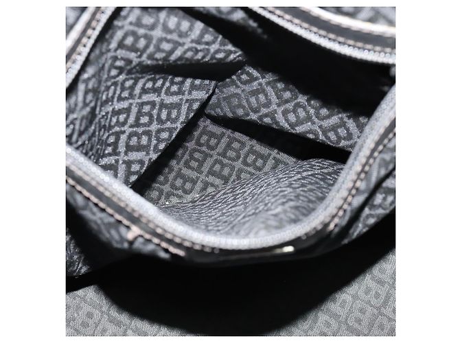 Borsa BALLY in nylon 2 vie nera argento Auth ti2995 Nero - vista 20