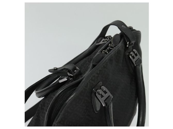 Borsa BALLY in nylon 2 vie nera argento Auth ti2995 Nero - vista 6