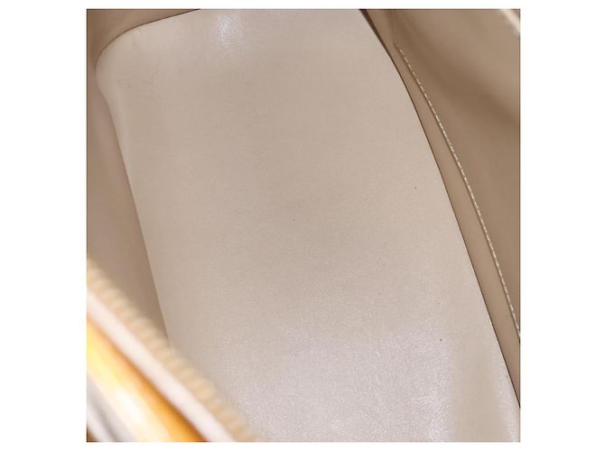 LOUIS VUITTON Monogram Vernis Houston Hand Bag Beige M91004 LV Auth ep8736 - view 11