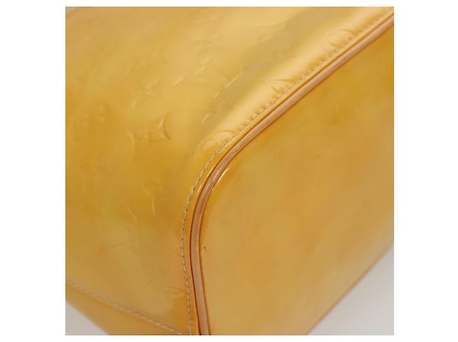 LOUIS VUITTON Monogram Vernis Houston Hand Bag Beige M91004 LV Auth ep8736 - view 16