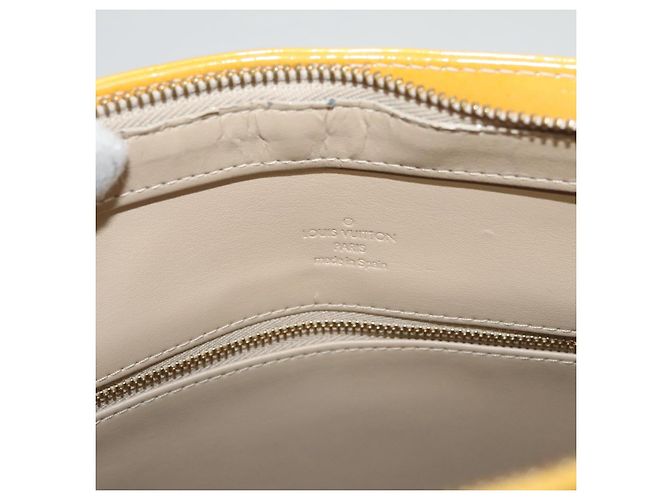 LOUIS VUITTON Monogram Vernis Houston Hand Bag Beige M91004 LV Auth ep8736 - view 19