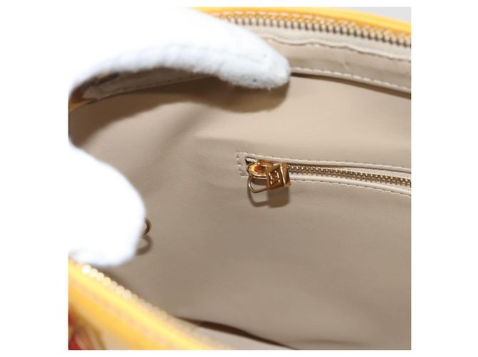LOUIS VUITTON Monogram Vernis Houston Hand Bag Beige M91004 LV Auth ep8736 - view 23