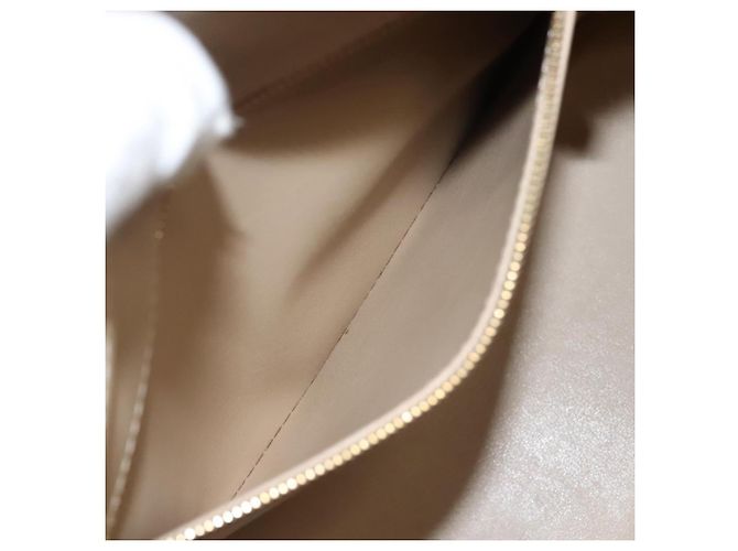 LOUIS VUITTON Monogram Vernis Houston Hand Bag Beige M91004 LV Auth ep8736 - view 24