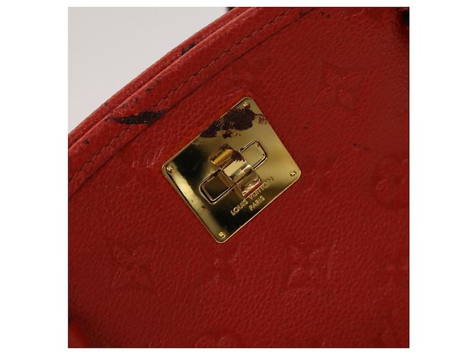 LOUIS VUITTON Borsa Tote Citadines PM Monogram Empreinte Arancione M40556 Auth 120048 - vista 10