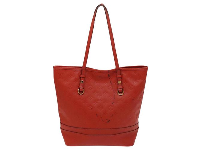 LOUIS VUITTON Borsa Tote Citadines PM Monogram Empreinte Arancione M40556 Auth 120048 - vista 2