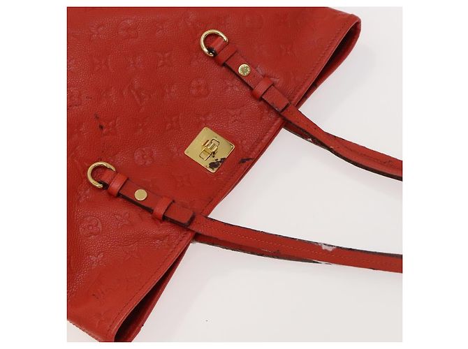 LOUIS VUITTON Borsa Tote Citadines PM Monogram Empreinte Arancione M40556 Auth 120048 - vista 6