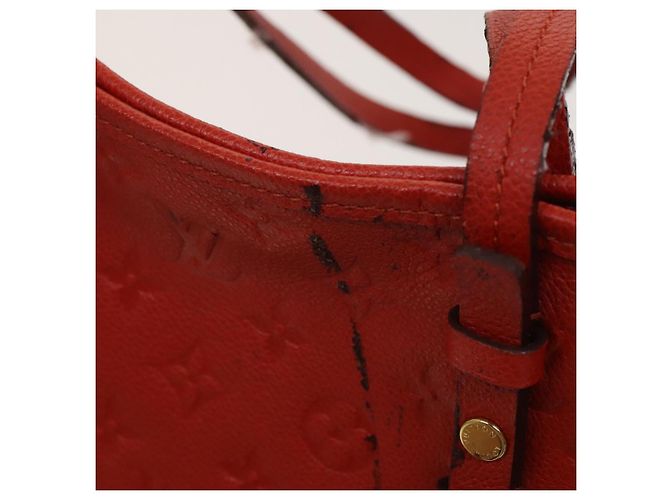 LOUIS VUITTON Borsa Tote Citadines PM Monogram Empreinte Arancione M40556 Auth 120048 - vista 9