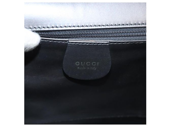 GUCCI Schultertasche aus braunem Leder mit Gold Auth 118429 Golden - Ansicht 19
