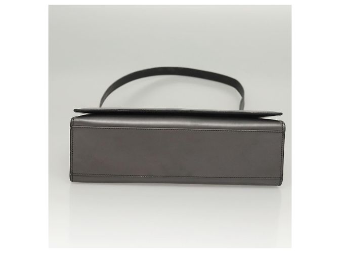 GUCCI Schultertasche aus braunem Leder mit Gold Auth 118429 Golden - Ansicht 5