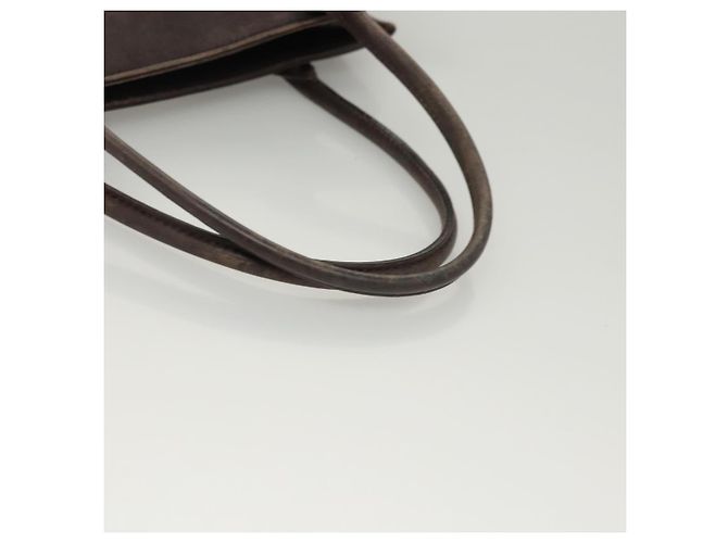 Bolsa de mão em canvas bege com estampa Nova Check da BURBERRY Auth 120347 - vista 8