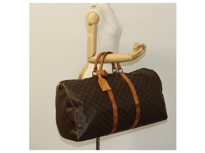 LOUIS VUITTON Monogram Keepall 60 Borsa Boston M41422 LV Auth 120206 Monogramma - vista 22