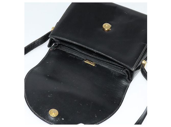 BALLY Borsa a Spalla in Pelle Nera e Oro Auth bs24565 Nero D'oro - vista 11