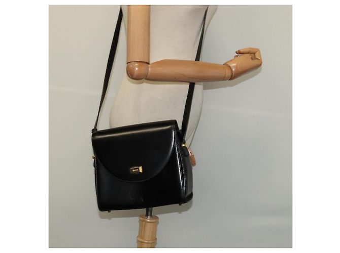 BALLY Borsa a Spalla in Pelle Nera e Oro Auth bs24565 Nero D'oro - vista 22