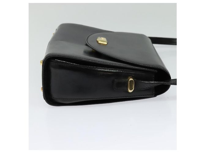 BALLY Borsa a Spalla in Pelle Nera e Oro Auth bs24565 Nero D'oro - vista 4