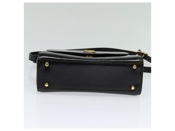 BALLY Borsa a Spalla in Pelle Nera e Oro Auth bs24565 Nero D'oro - vista 5