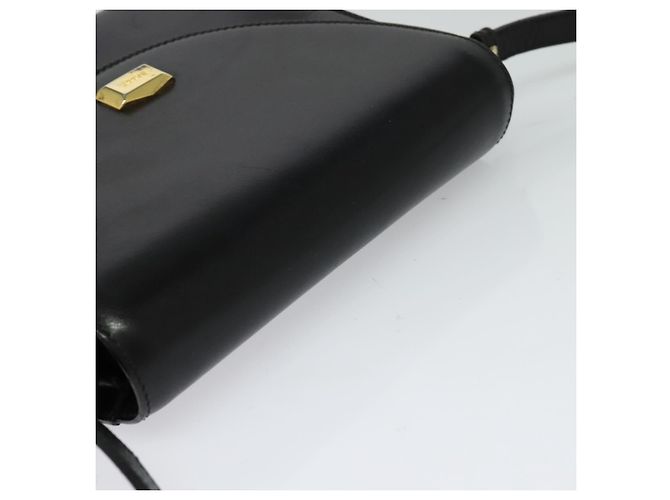 BALLY Borsa a Spalla in Pelle Nera e Oro Auth bs24565 Nero D'oro - vista 6