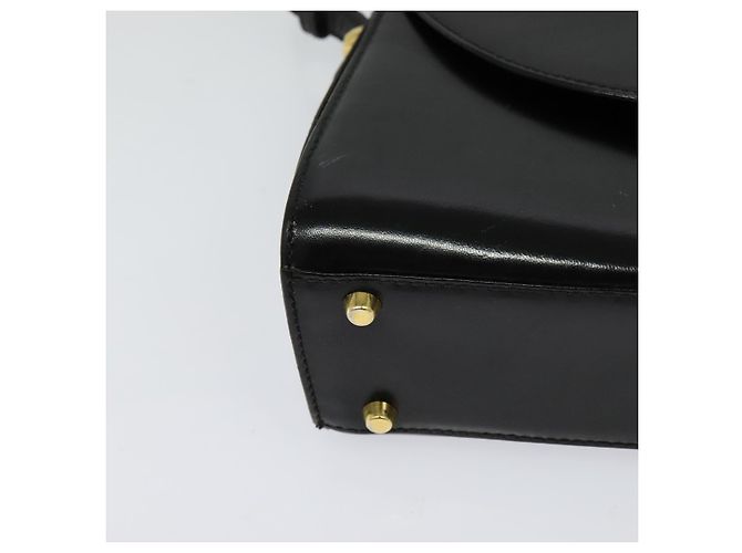 BALLY Borsa a Spalla in Pelle Nera e Oro Auth bs24565 Nero D'oro - vista 9