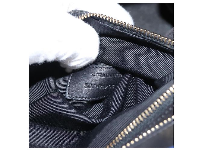 SAINT LAURENT Cabas Rive Gauche Borsa a mano in pelle blu GNR400413 Auth bs24669 - vista 12