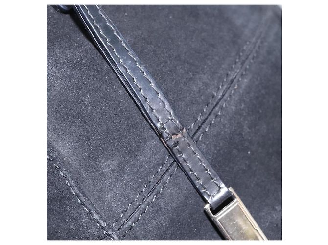 Borsa a mano GUCCI in suede 2 vie nera argento Auth ti2978 Nero - vista 10