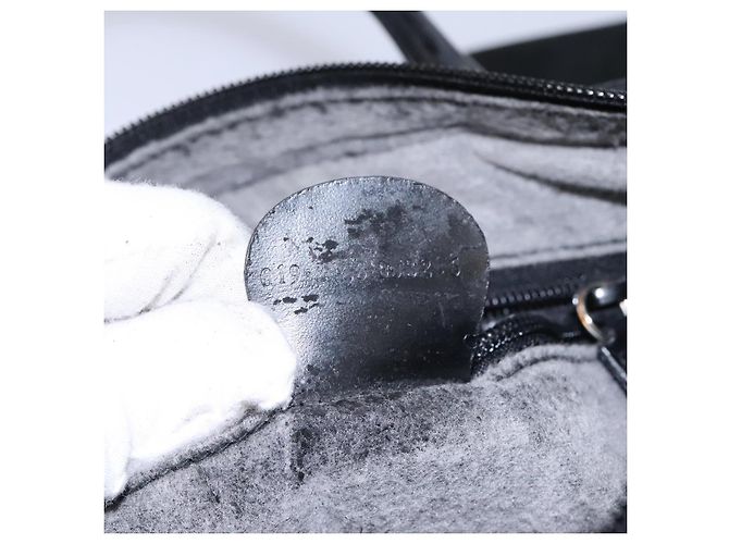 Borsa a mano GUCCI in suede 2 vie nera argento Auth ti2978 Nero - vista 12