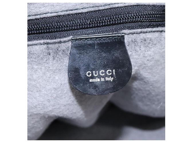 Borsa a mano GUCCI in suede 2 vie nera argento Auth ti2978 Nero - vista 20