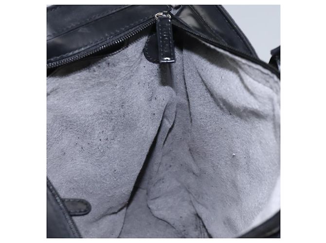 Borsa a mano GUCCI in suede 2 vie nera argento Auth ti2978 Nero - vista 22