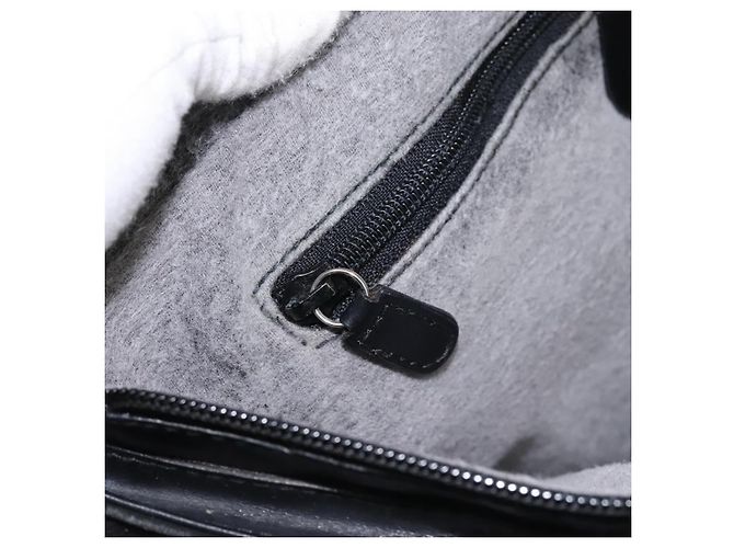 Borsa a mano GUCCI in suede 2 vie nera argento Auth ti2978 Nero - vista 23