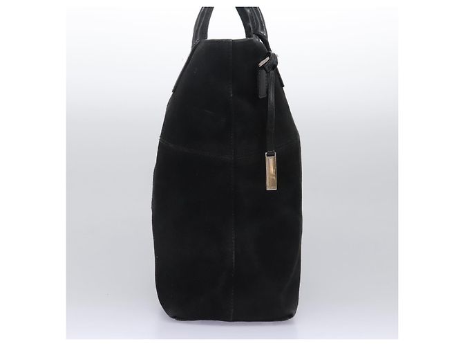 Borsa a mano GUCCI in suede 2 vie nera argento Auth ti2978 Nero - vista 3