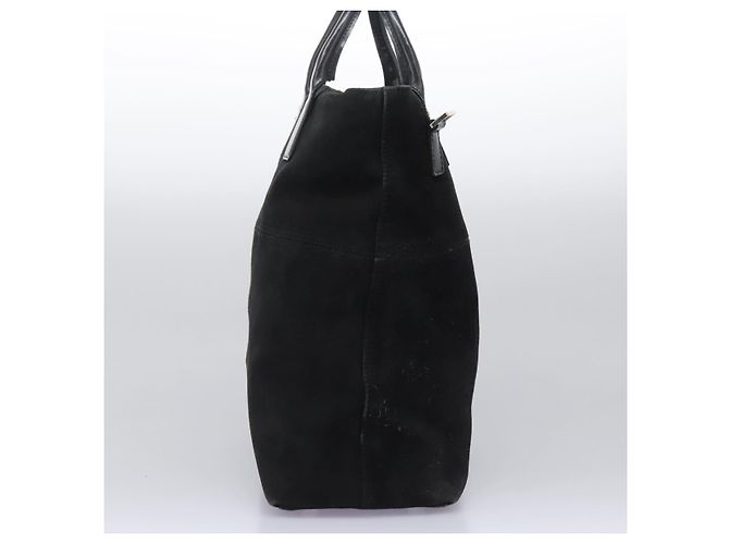 Borsa a mano GUCCI in suede 2 vie nera argento Auth ti2978 Nero - vista 4
