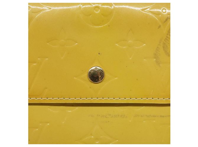LOUIS VUITTON Pochette Kenmare Monogram Vernis Gialla M91060 LV Auth ti2982 Giallo - vista 17