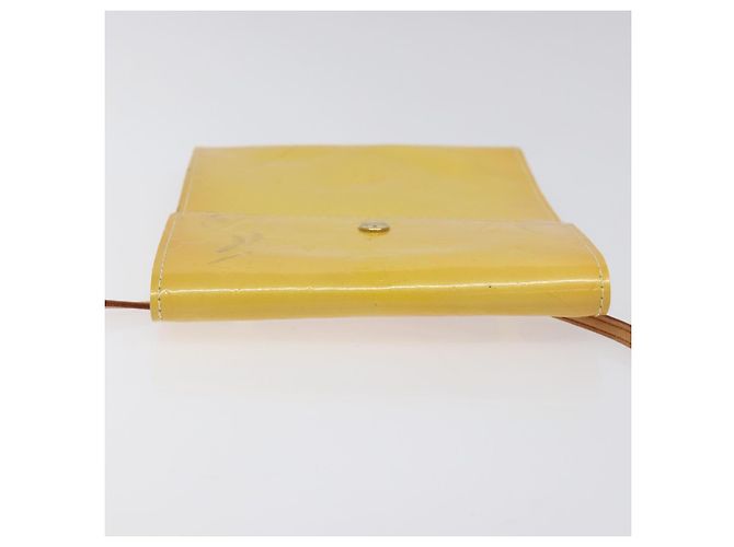 LOUIS VUITTON Pochette Kenmare Monogram Vernis Gialla M91060 LV Auth ti2982 Giallo - vista 6